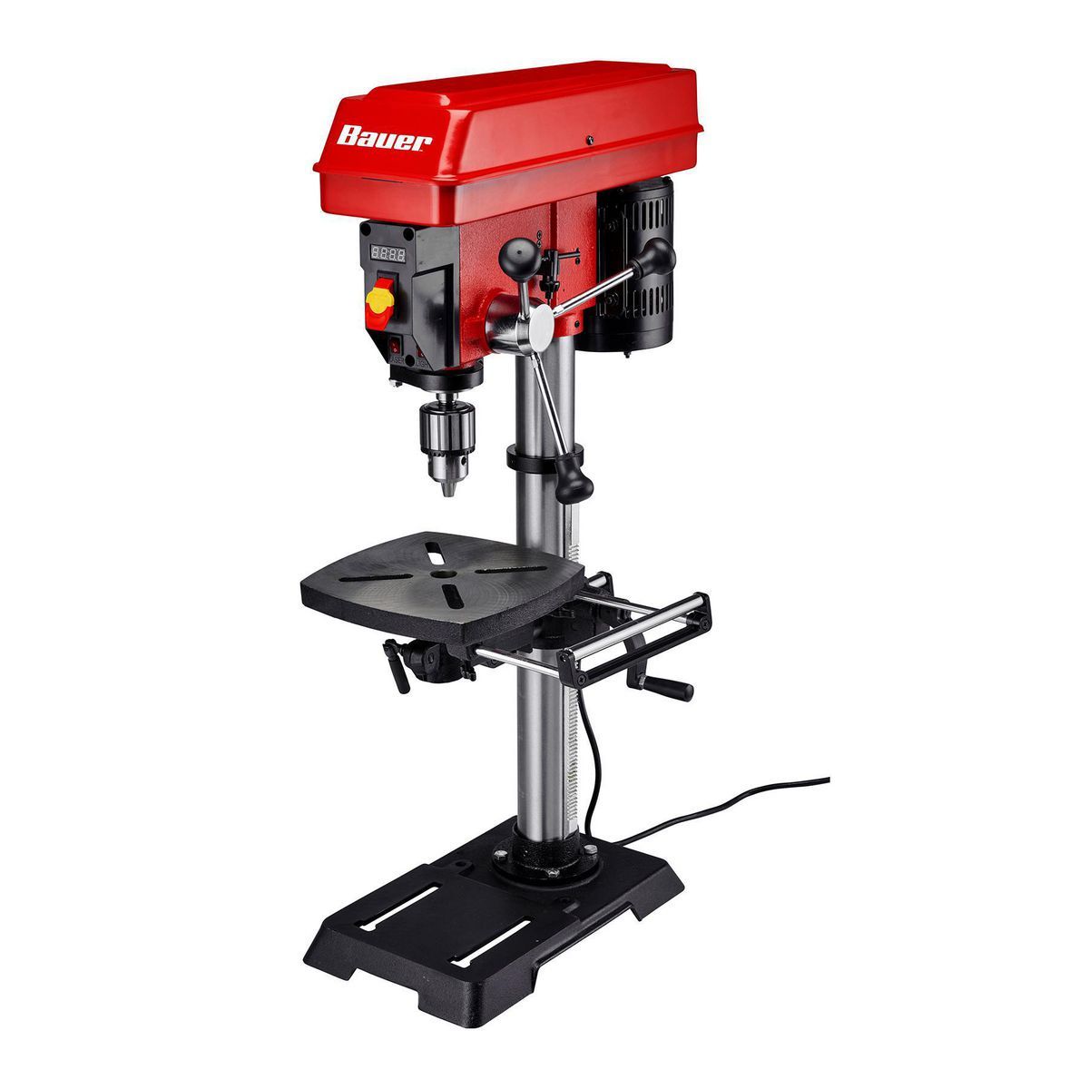 BAUER 12 in. Variable-Speed Drill Press with Laser Alignment
