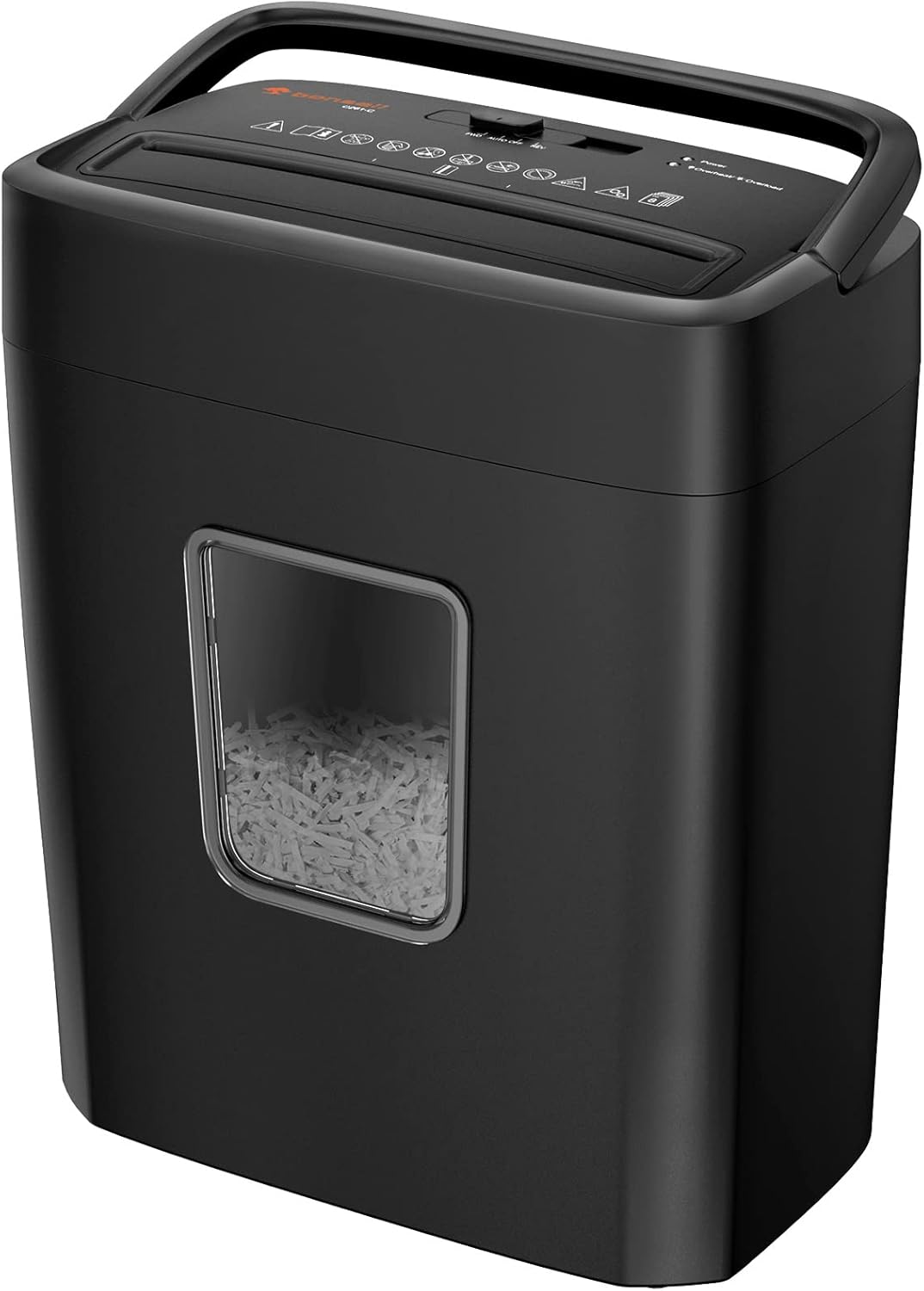 Bonsaii Paper Shredder for Home Use, 8-Sheet Crosscut Shredder Shred Credit Cards/Mail/Staples/Clips for Home Office