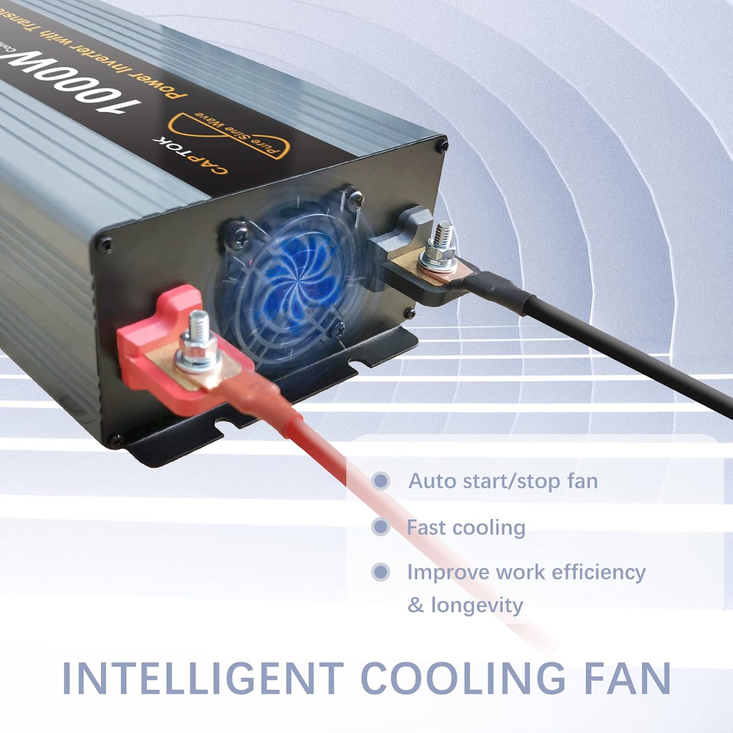 CAPTOK Pure Sine Wave Power Inverter 1000w