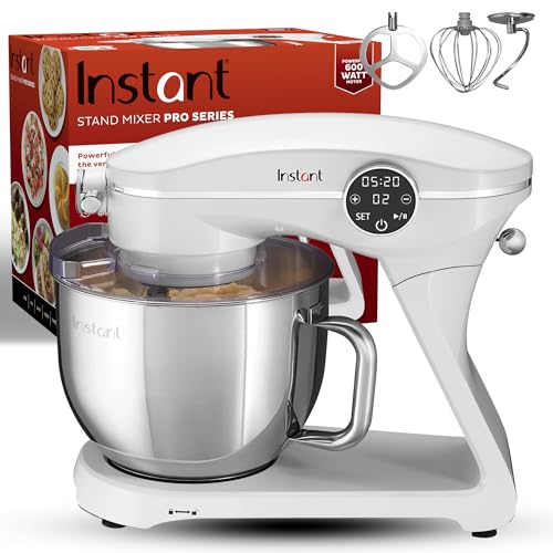 Instant Pot Stand Mixer Pro,600W 10-Speed Electric Mixer with Digital Interface,7.4-Qt Stainless Steel Bowl,From the Makers of Instant Pot