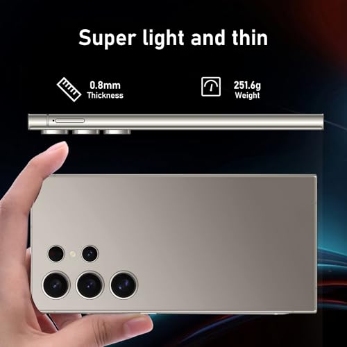 C24 Ultra 5G Smartphone, 6+256GB Unlocked Phone,48+108MP Zoom Camera，6800mAh 6.8" HD Screen Unlocked Cell Phone, 6+256GB Android13.0