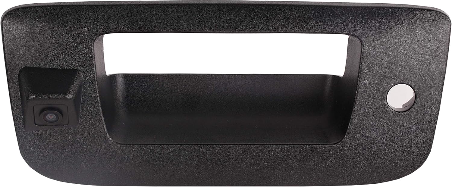 RED WOLF for Chevrolet Silverado/GMC Sierra 1500 2500HD 2007-2013 Tailgate Handle with Backup Camera Guideline Reverse Parking Trucks Black