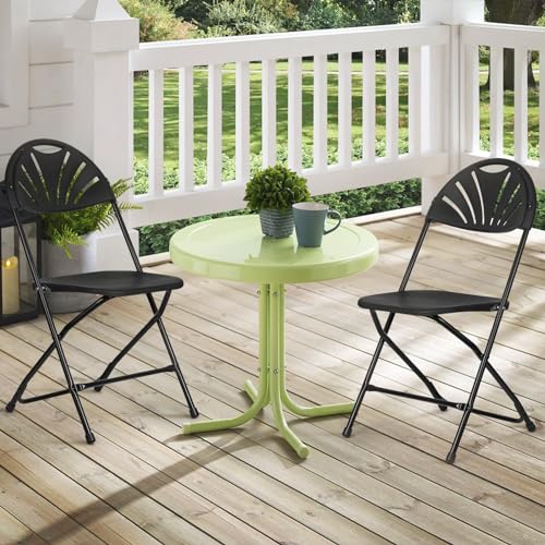 Athena Collection Red Plastic Folding Chairs for Adults, 10 Pack
