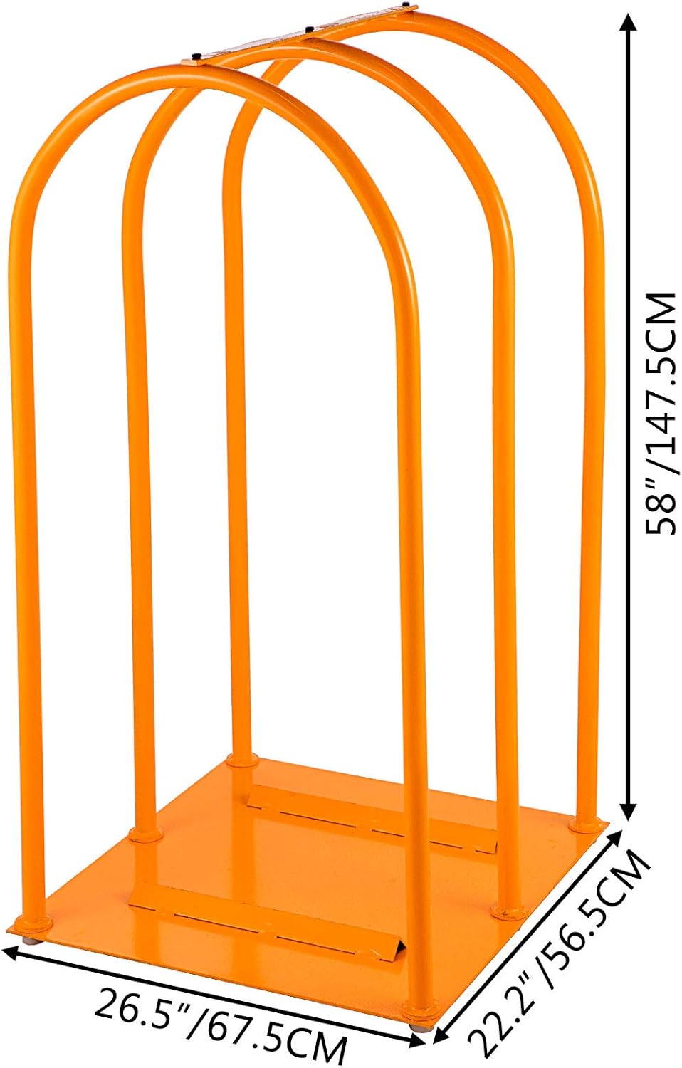 VEVOR Tire Inflation Cage 3-Bar Tire Cage, Portable Tire Cage, Heavy-duty Steel Frame Car Tire Inflation Cage Tool