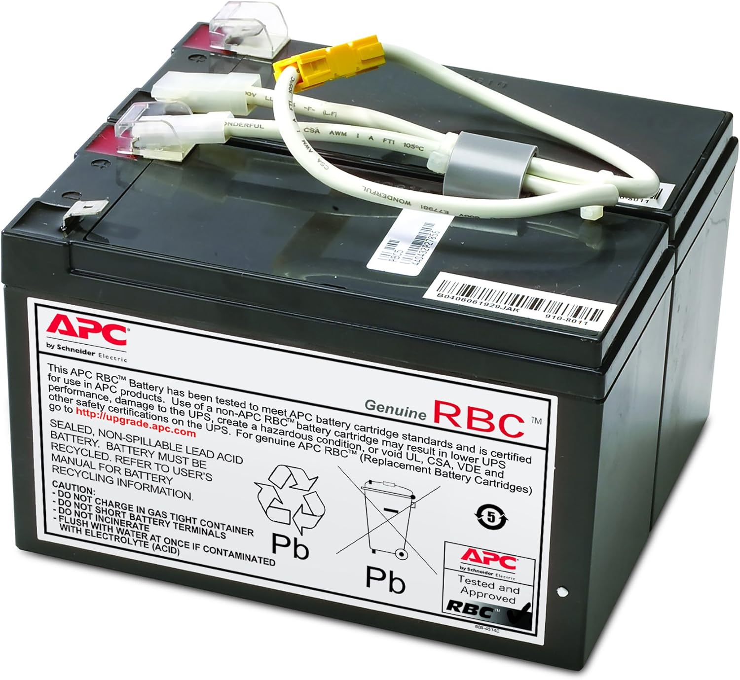 APC UPS Battery Replacement, APCRBC124, for APC UPS Models BX1500M, BR1500G, BR1300G, SMC1000-2U, SMC1000-2UC, BR1500GI, BX1500G, SMC1000-2U