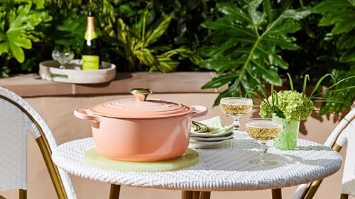 Le Creuset Enameled Cast Iron Signature Round Dutch Oven, 5.5 qt., Cerise