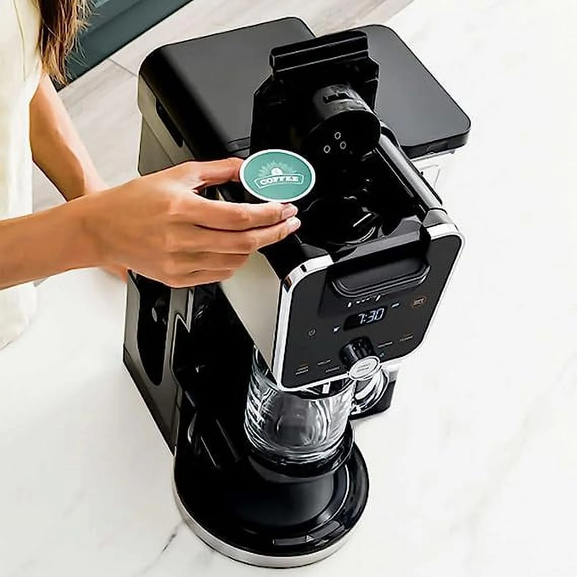 Open Box Ninja DualBrew System 14-Cup Coffee Maker 4 Brew Styles 70-oz. CFP451CO - Black