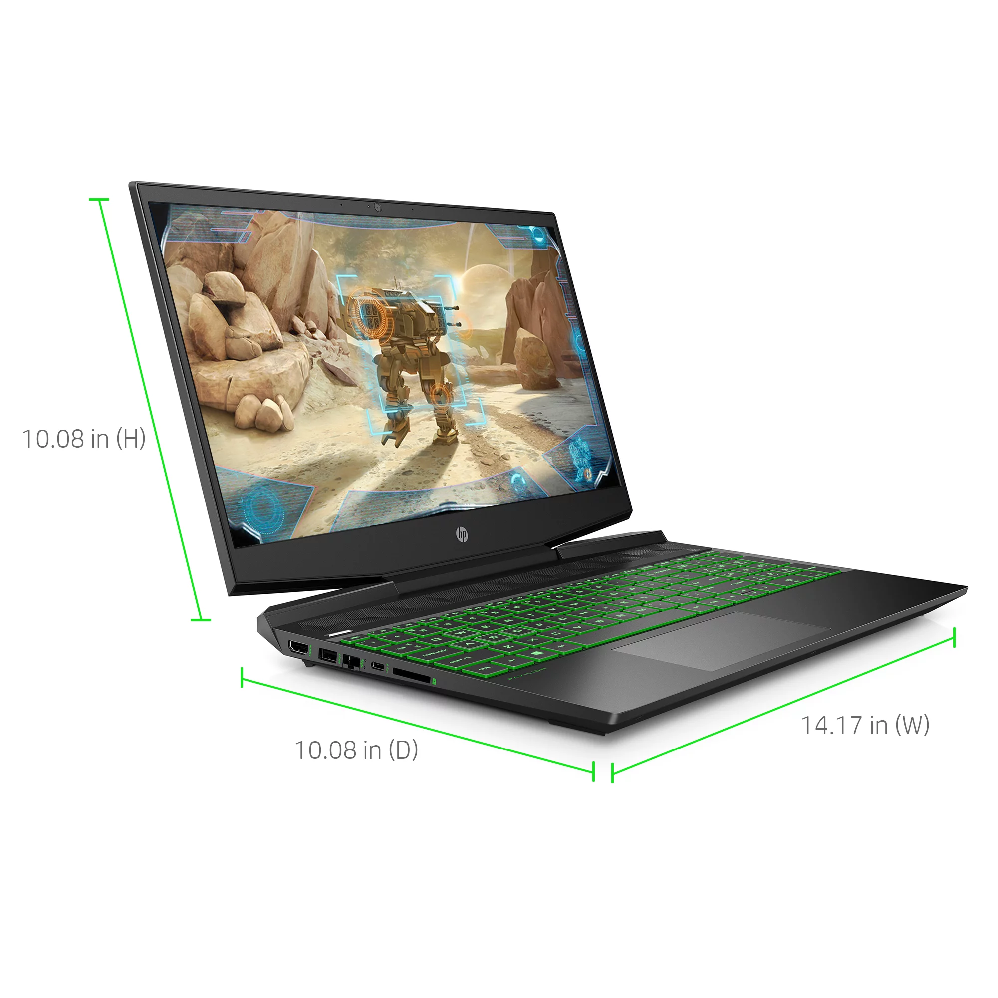 HP Pavilion 15.6" FHD Gaming Laptop, Intel Core i5-9300H, 8GB RAM, NVIDIA GTX 1050, 256GB SSD, Windows 10 Home, Shadow Black, 15-dk0051wm
