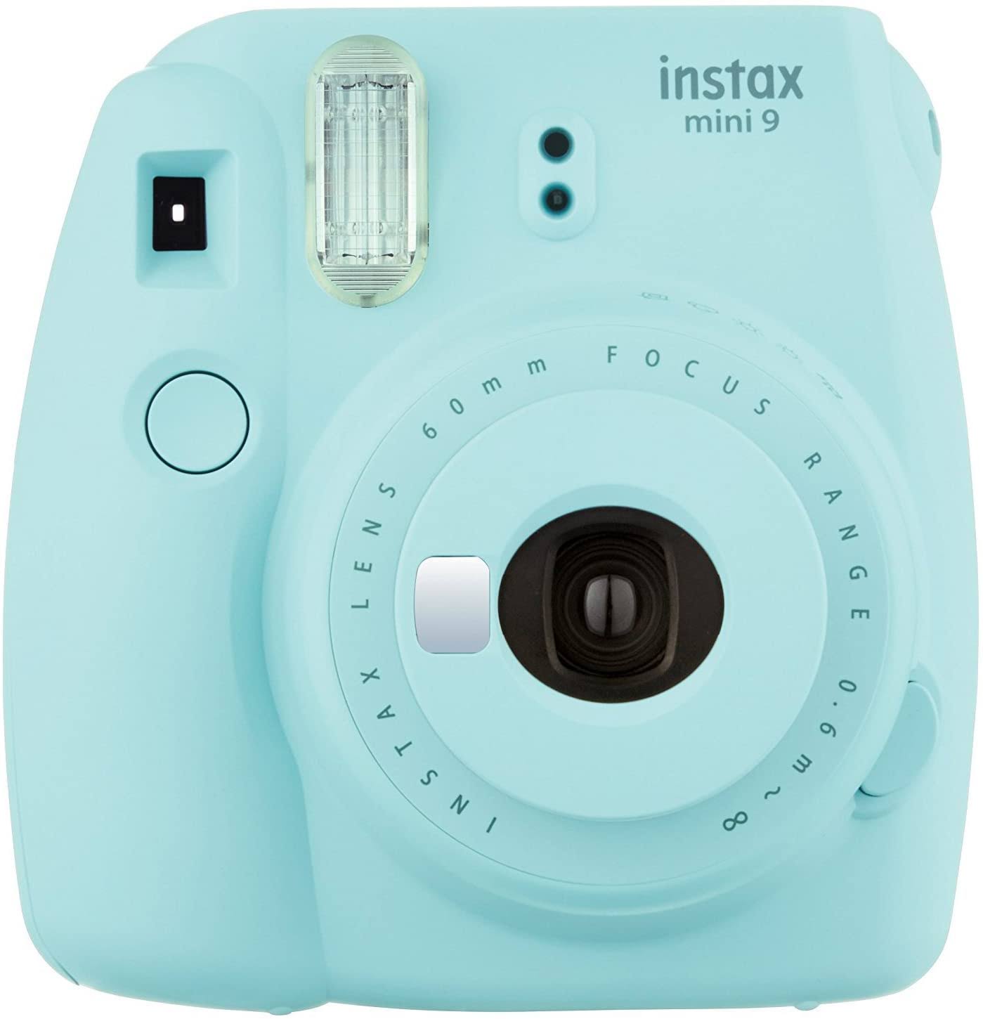 Fujifilm Instax Mini 9 Instant Film Camera - Ice Blue - includes Bundle with Case and Film