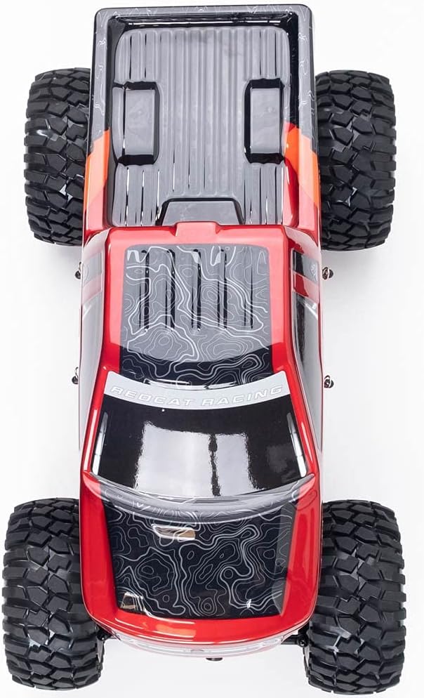 Redcat Racing Everest-10 Electric Rock Crawler with Waterproof Electronics, 2.4Ghz Radio Control (1/10 Scale), Red/Black