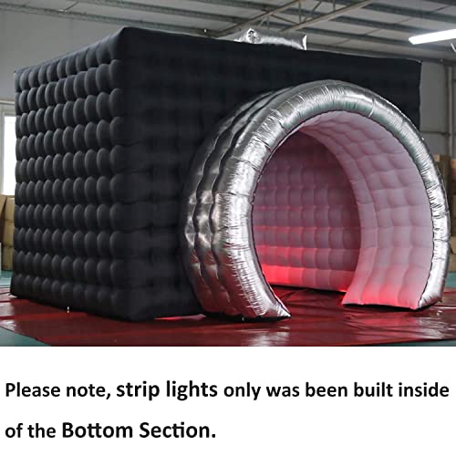 SAYOK Inflatable Party Tent Inflatable Nightclub White Inflatable Camera Photo Booth Enclosure Inflatable Cube Tent for Event, Show, Exhibition, Bars