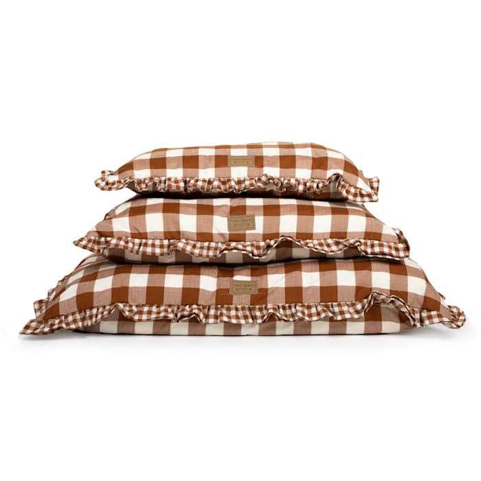 Harry Barker 24 x 5 Brown Gingham Print Envelope Dog Bed - Pet Supplies online store