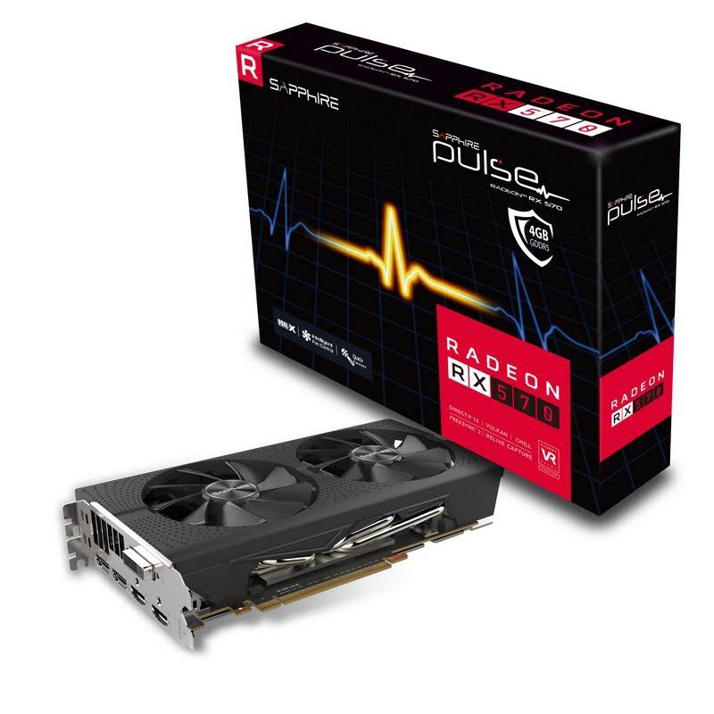 Sapphire Pulse Radeon RX 570 4GB GDDR5 Graphics Card
