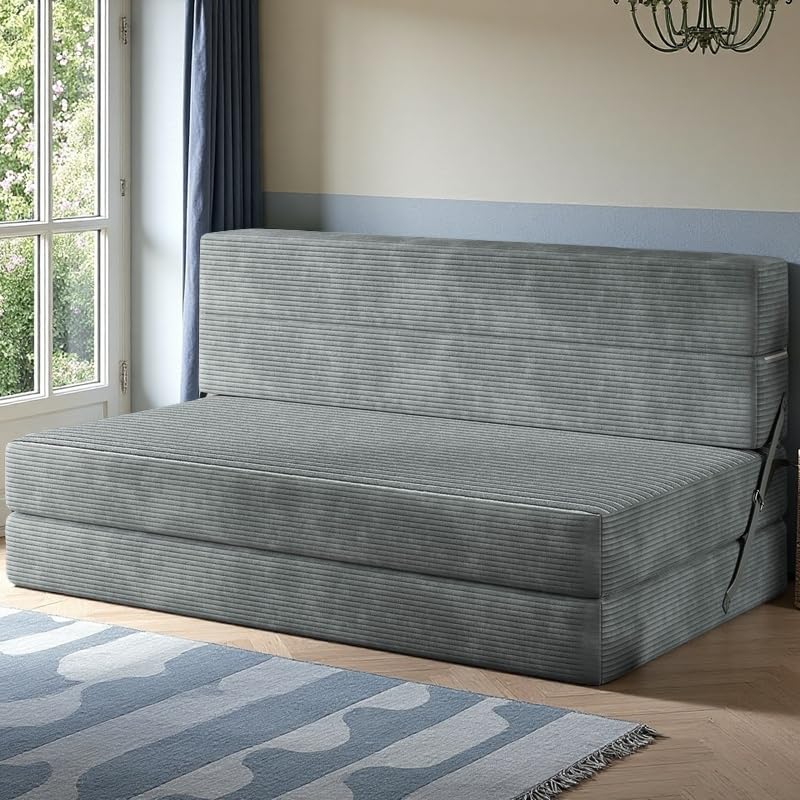 YITAHOME Convertible Folding Sofa Bed, Corduroy Fabric Fold Out Chair Bed