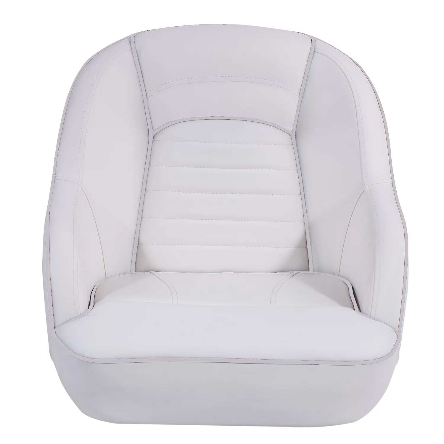 NORTHCAPTAIN P1 Pontoon Boat Seat Captain Bucket Seat with Boat Seat Cover,White