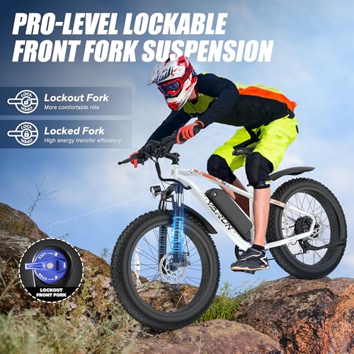 VARUN E Bikes for Men - Peak 750W Ebikes for Adults - Fat Tire Electric Bike Up to 25MPH 60+ Miles with 48V 13AH Removable Battery