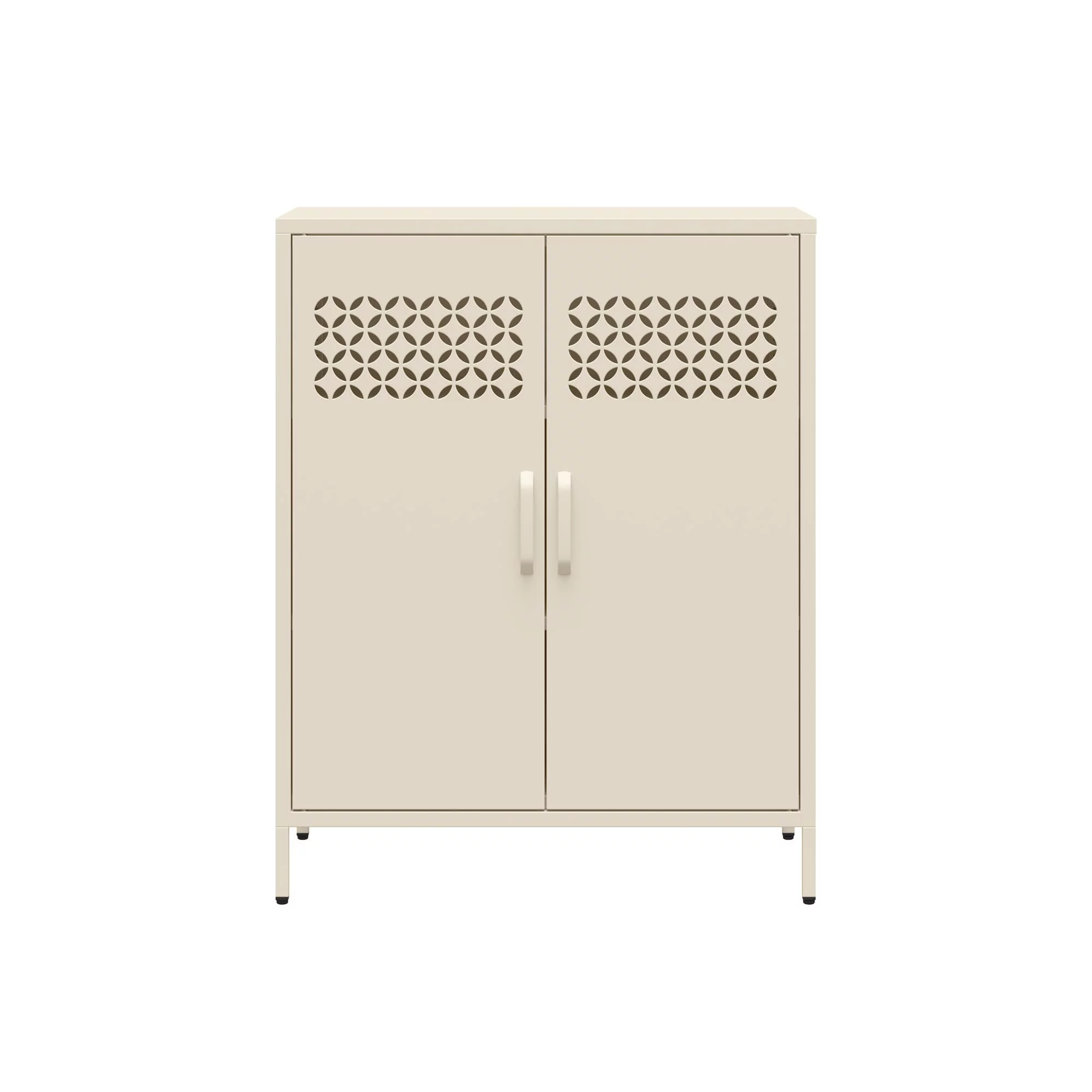 Mr. Kate Annie Short Metal 2 Door Cabinet, Parchment