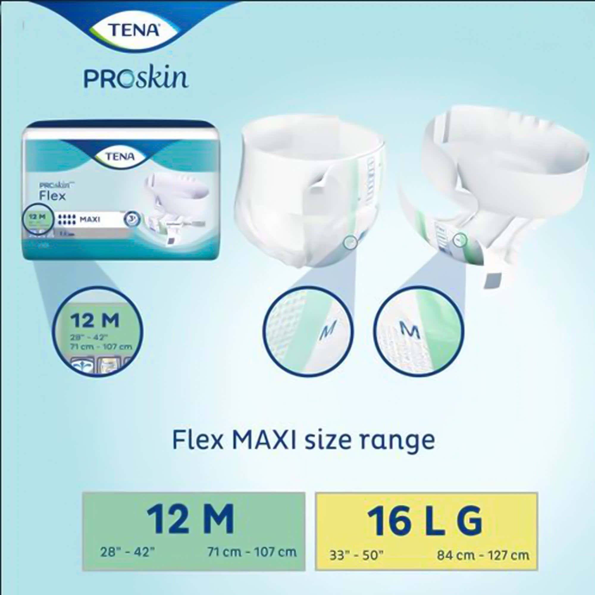 Tena, Flex Maxi Incontinence Belted Undergarment, Size 12; Case of 66