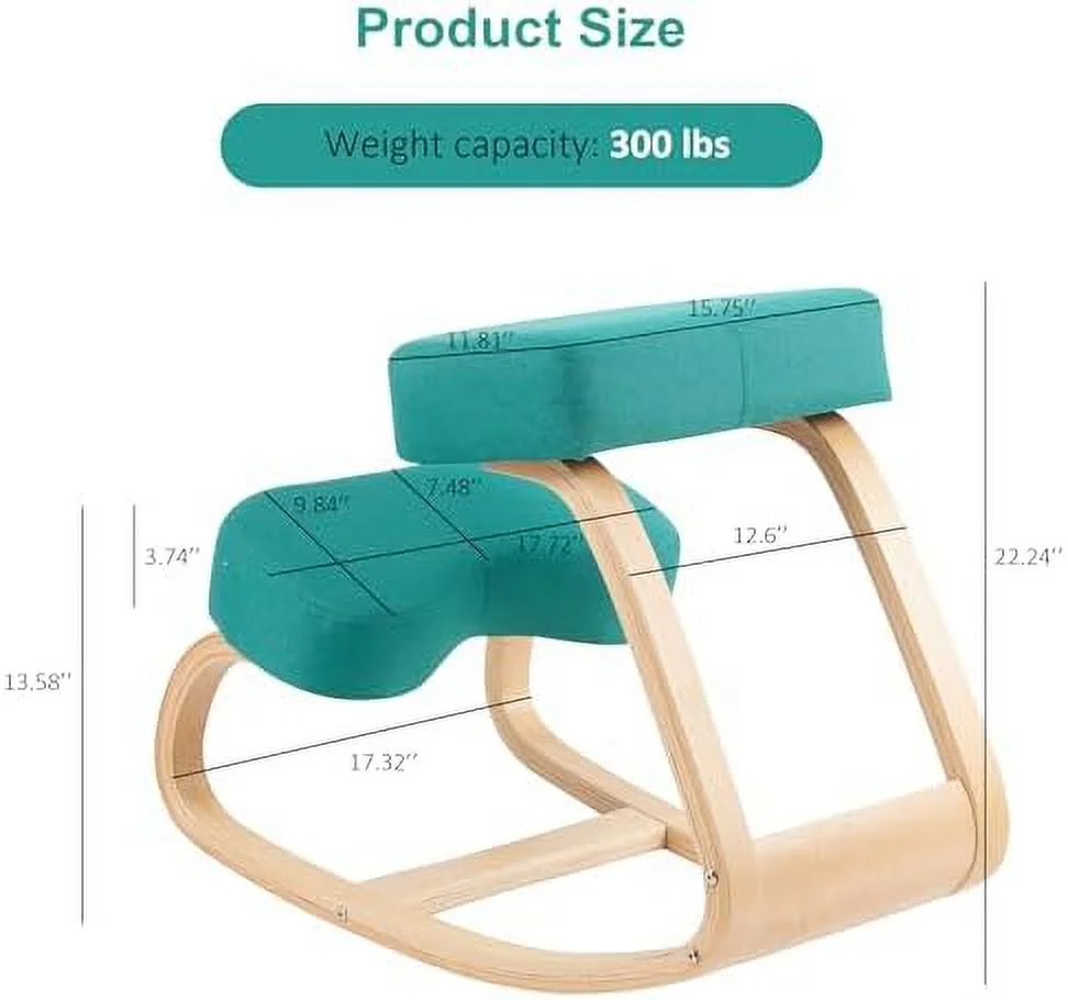 NLIBOOMLife Ergonomic Kneeling Chair Adjustable Kneeling Desk Chair for Desk with Cushion Posture Kneeling Chair for Relieving Neck and Back Pain
