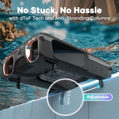AIPER Surfer S2 Robotic Solar Pool Skimmer with APP Support, 24/7 Cleaning, Dual Charging Modes, Smart Obstacle Avoidance