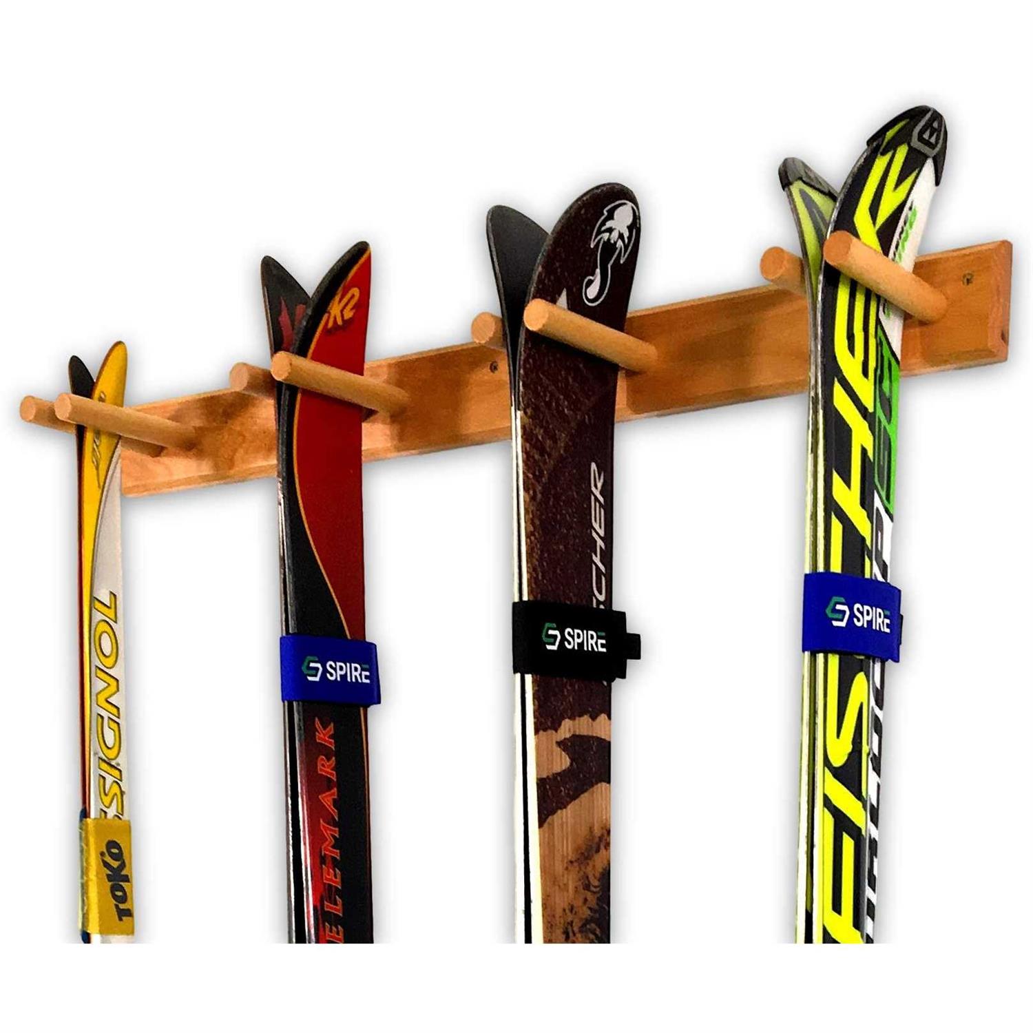 StoreYourBoard Timber Ski Wall Rack 4 Pairs of Skis - Sports Supplies Online Store