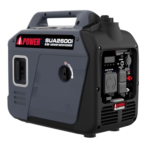 A-iPower 7600W Dual Fuel Quiet Portable Inverter Generator, Electric Start RV Ready, EPA & CARB Compliant CO Sensor