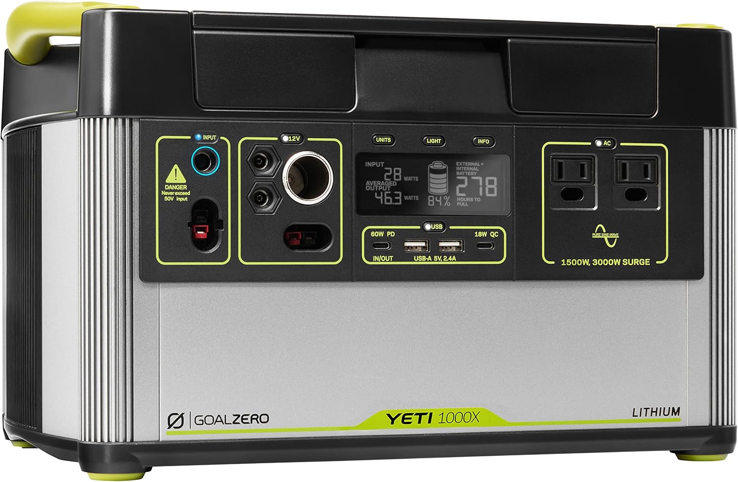Goal Zero Yeti 1000X Solar Generator Kit with Boulder 100 Briefcase