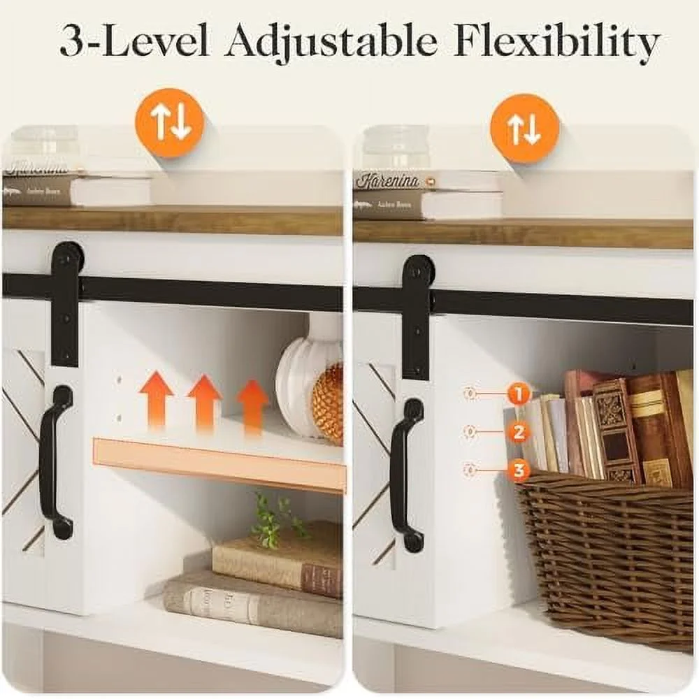 TJUNBOLIFE Farmhouse Entryway Table with   46"