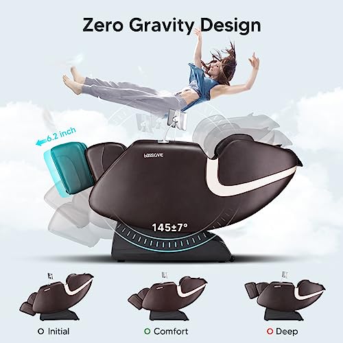 Full Body Airbag Massage Chair: 2025 Shiatsu Zero Gravity Massager Chairs - AI APP Control Back Heating