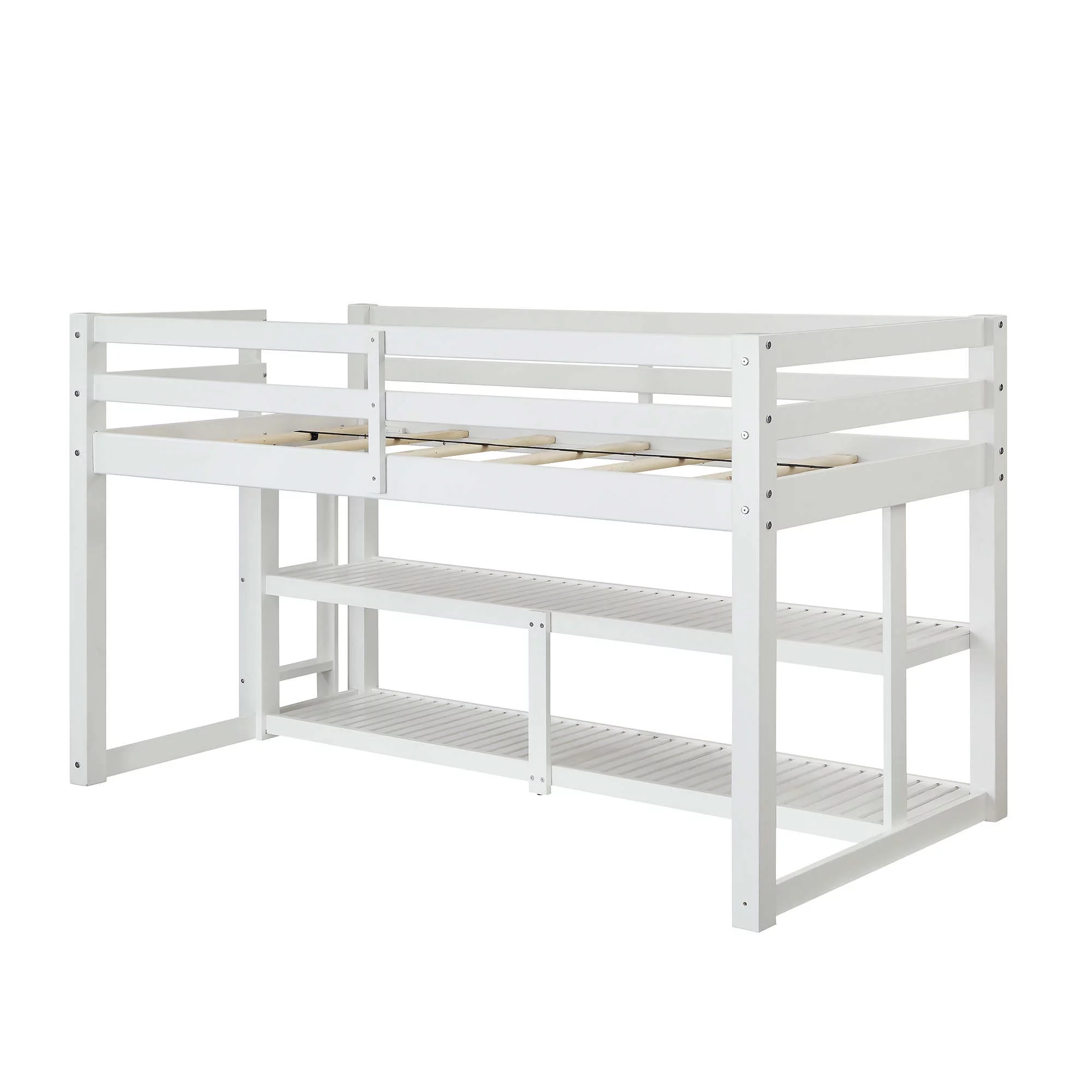 Better Homes and Gardens Greer Twin Loft Storage Bed, Black