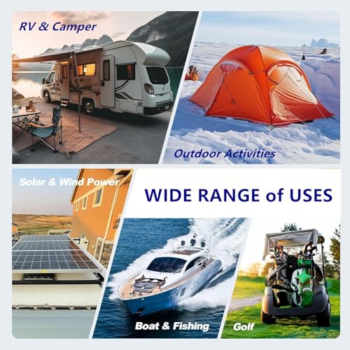 12.8V 280Ah Lithium LiFePO4 Battery,6000+ Deep Cycles Rechargeable Battery12V & Reliable Power for Solar, RV, Marine, Home Energy Storage