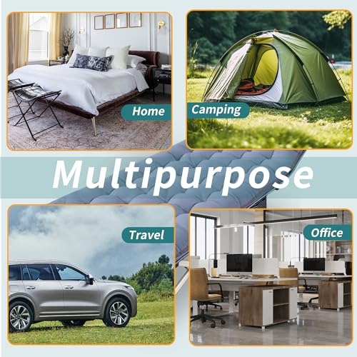 2 Pack Camping Cot with Mattress Comfortable Cot Bed Folding Cot Heavy Duty Cots for Sleeping with Carry Bag for Adults Kids Guest Bed Outdoor Indoor