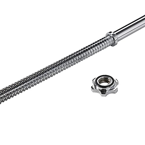 Cast Iron 1" Standard Weight Plates Including 5FT Standard Barbell Bar & Star Locks