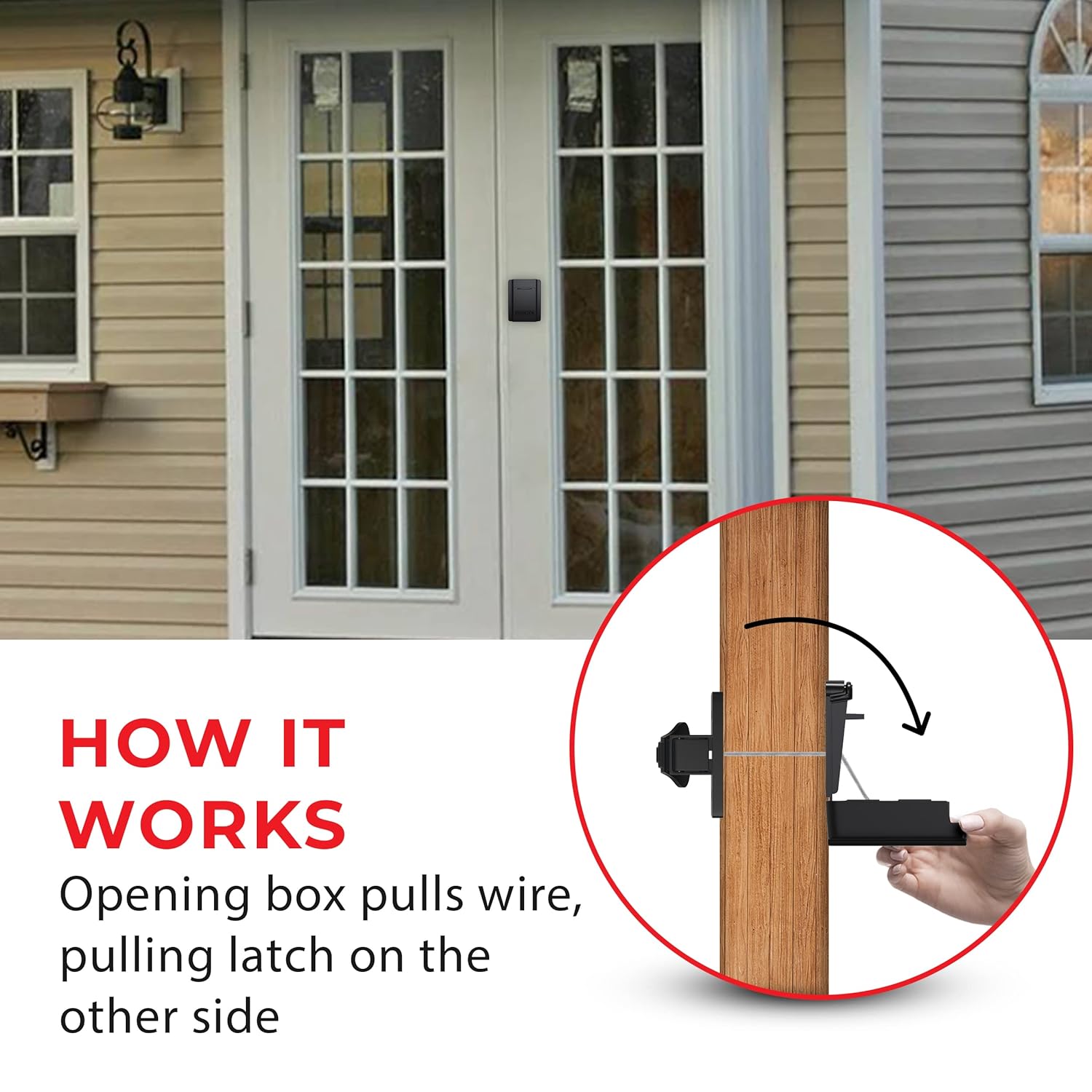 Keyless Shed lock, Shed Door Lock, Barn Door Lock and for Cabinets (MBX-2018S-3ESF)