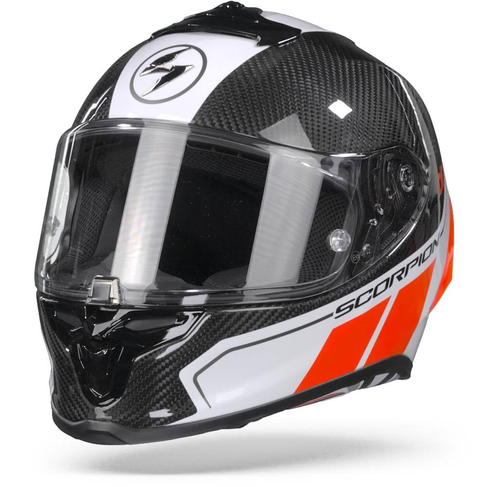 Scorpion - Helmet EXO-R1 Carbon Air Corpus 2 Black / Neon Red - Size M