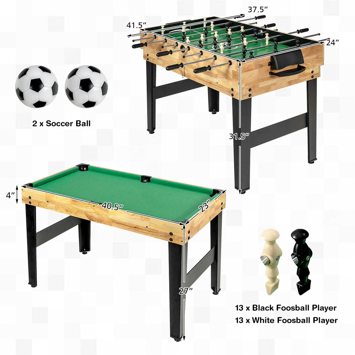 Costway 10-in-1 Combo Game Table Set - Sports Supplies Online Store