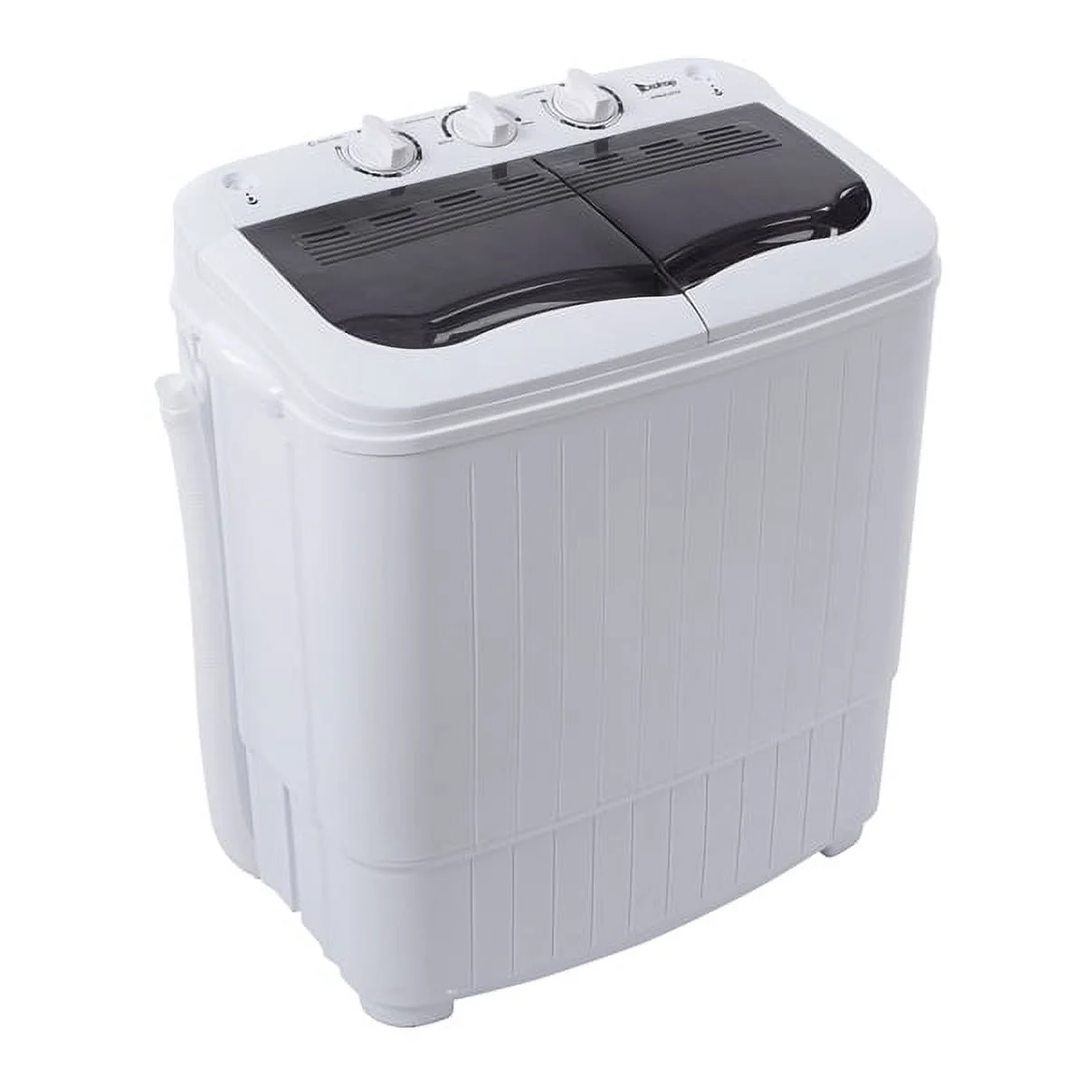 【No logo model replacement 30189854】Compact Twin Tub with Built-in Drain Pump XPB35-ZK35 14.3(7.7 6.6)lbs Semi-automatic Gray Cover Washing Machine