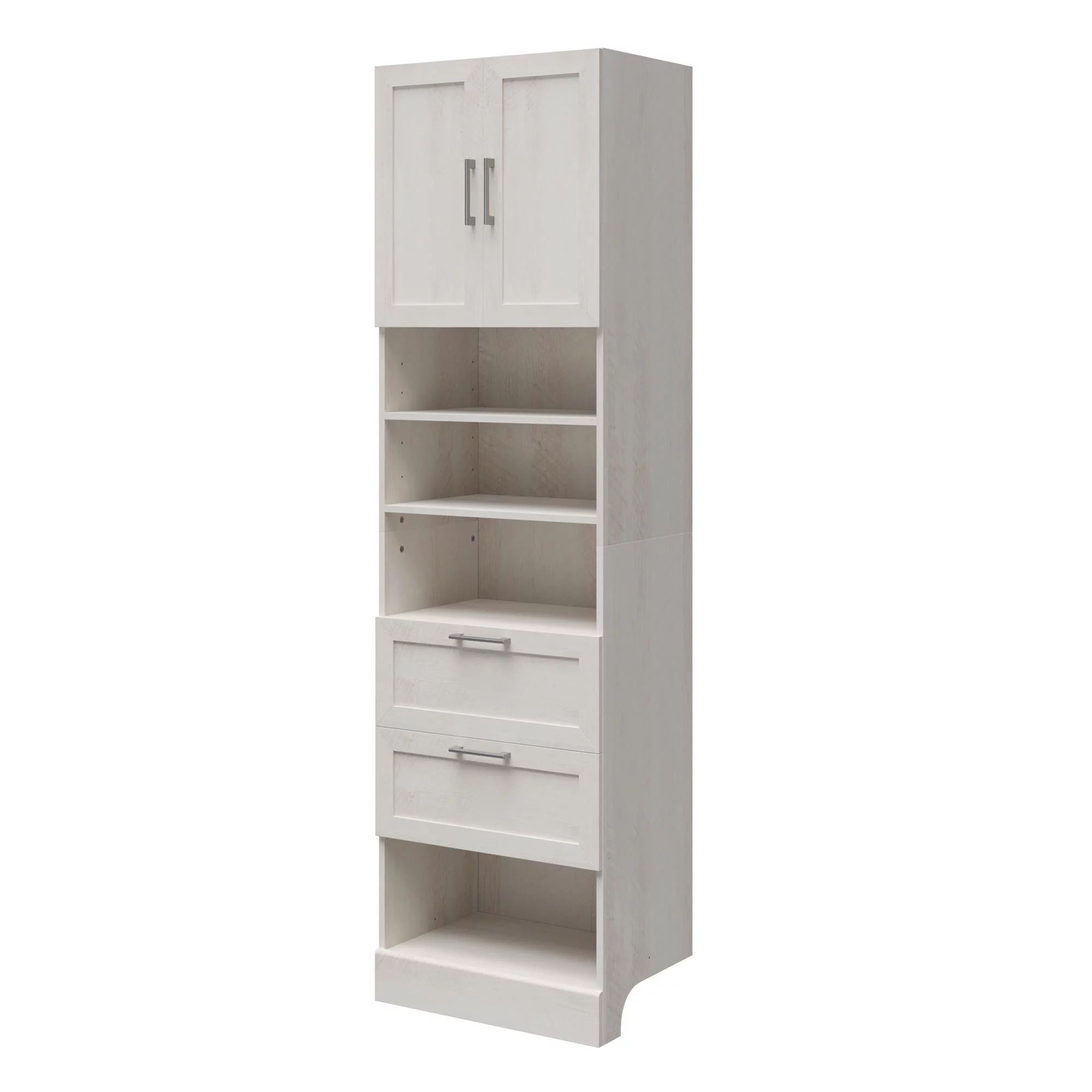 Systembuild Evolution Elba 2 Door 2 Drawer Modular Closet Unit, Ivory Oak