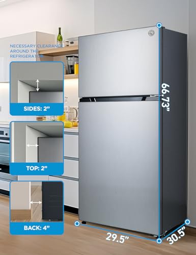 Commercial Cool 11.1 Cu. Ft. Convertible Freezer Refrigerator, Upright Fridge with Glass Shelves, Reversible Door, ENERGY STAR rated, Auto Defrost