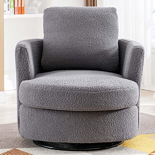 ODUWA Swivel Barrel Chair Set of 2