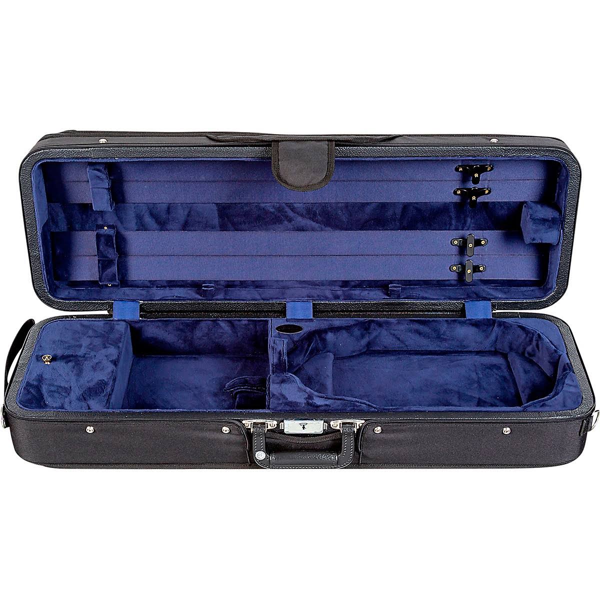 Bobelock 1003 FeatherLite Oblong Suspension Violin Case Blue Velour