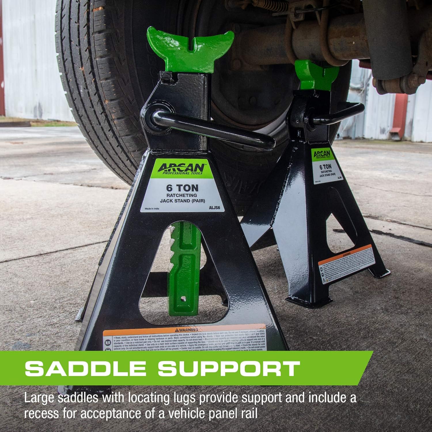 Arcan 6-Ton Steel Jack Stands (ALJS6) Pack of 2