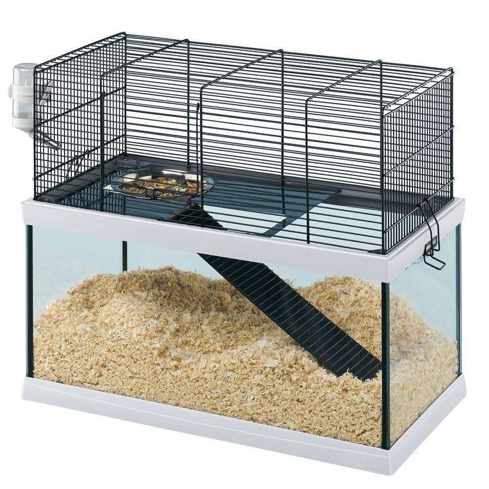 Ferplast Gabry Gerbil Glass Cage with Accessories