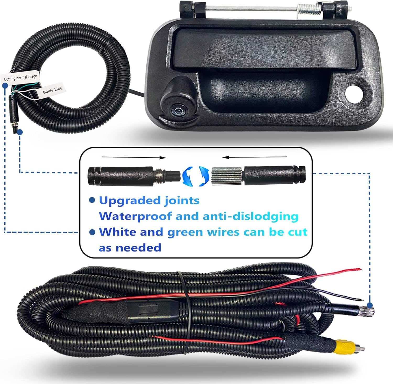Virego Ford Tailgate Handle Backup Camera Compatible with Ford F150 (2005-2014), F250/F350/F450/F550 (2008-2014)