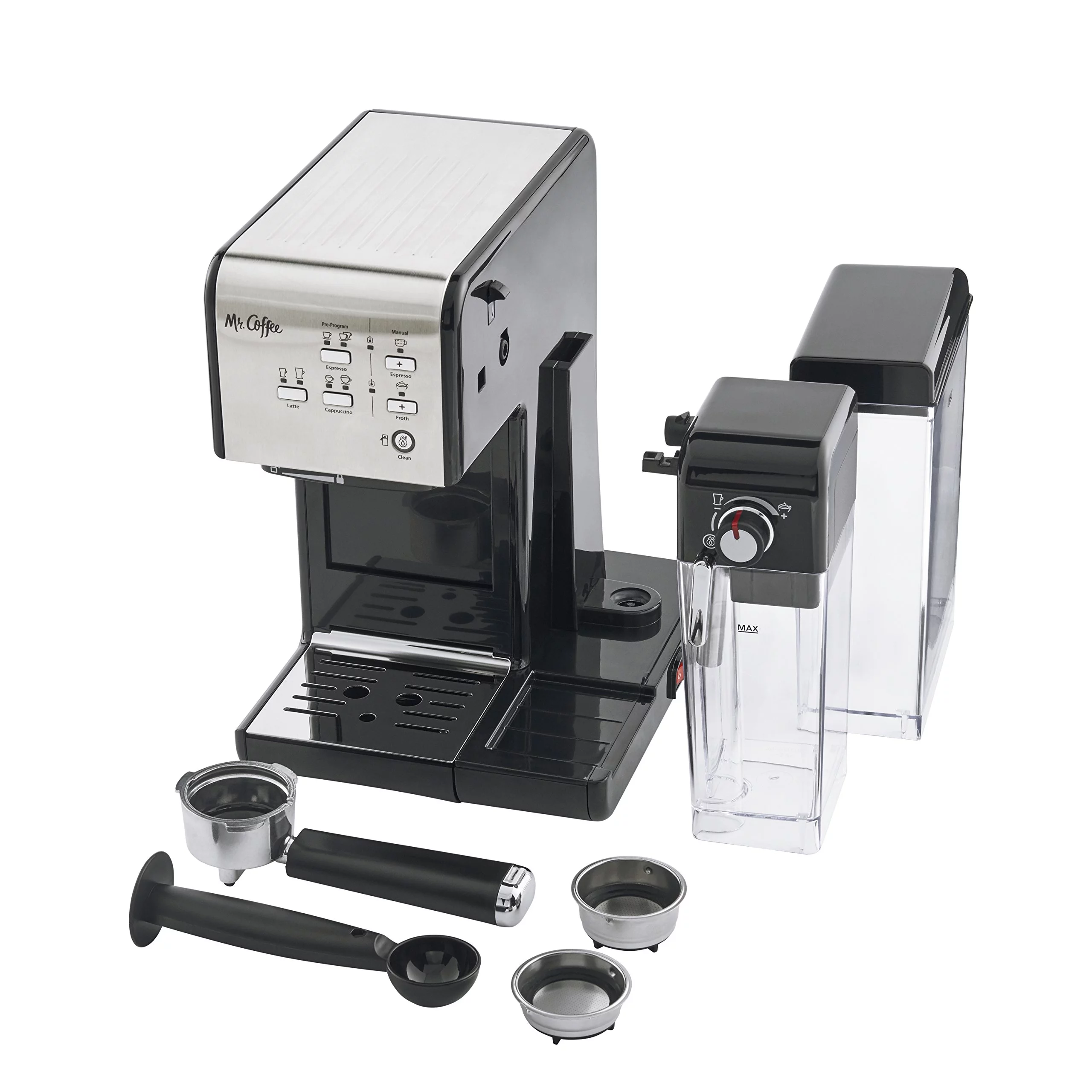 Mr. Coffee® One-Touch CoffeeHouse Espresso and Cappuccino Machine, Black