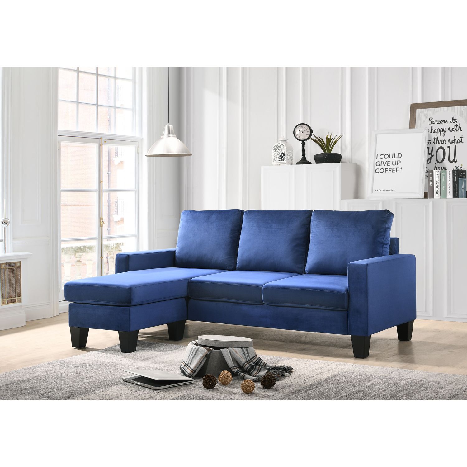 Maykoosh Art Deco Dreams G0514-SCH Sofa Chaise , Navy Blue