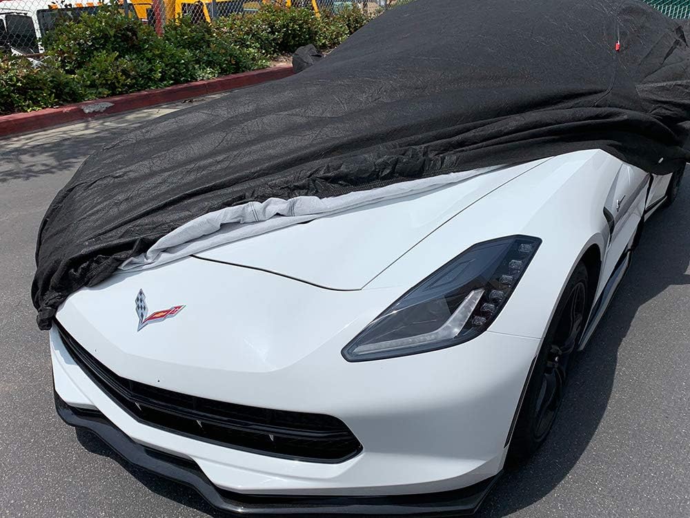 CarsCover Custom Fit C7 2014-2019 Chevy Corvette Stingray Car Cover for 5 Layer Ultrashield