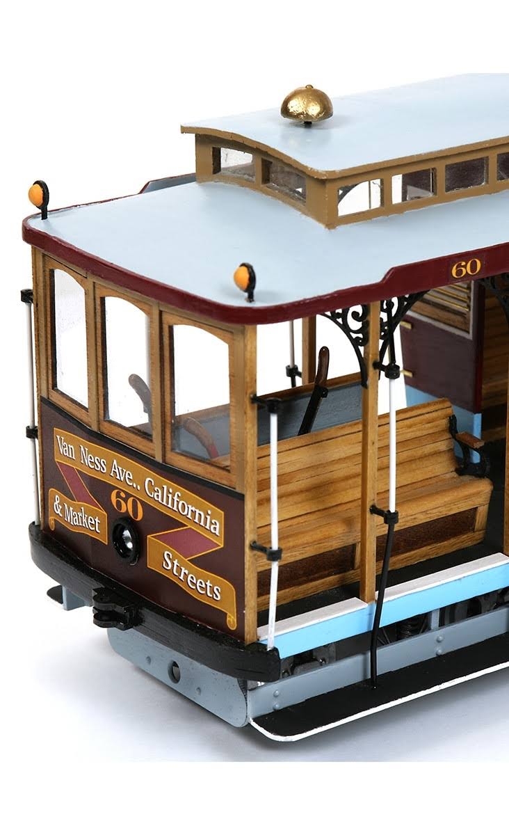 Occre San Francisco No.60 Cable Car (Street Car) Wooden Model Kit