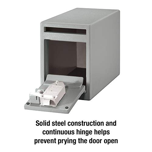 SentrySafe Depository Safe with Dual Key Lock, Steel Drop Slot Safe for Offices and Businesses, Stores Cash Deposits, 0.38 Cubic Feet