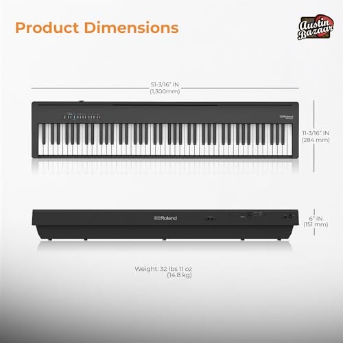 Roland FP-30X 88-Key Digital Piano - Black Bundle with Adjustable Stand, Bench, Sustain Pedal, Online Piano Lessons, Instructional DVD